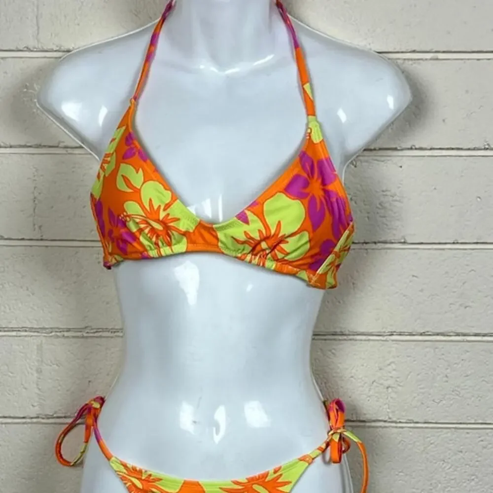 Wild Fable Floral Orange Bikini size XS/S